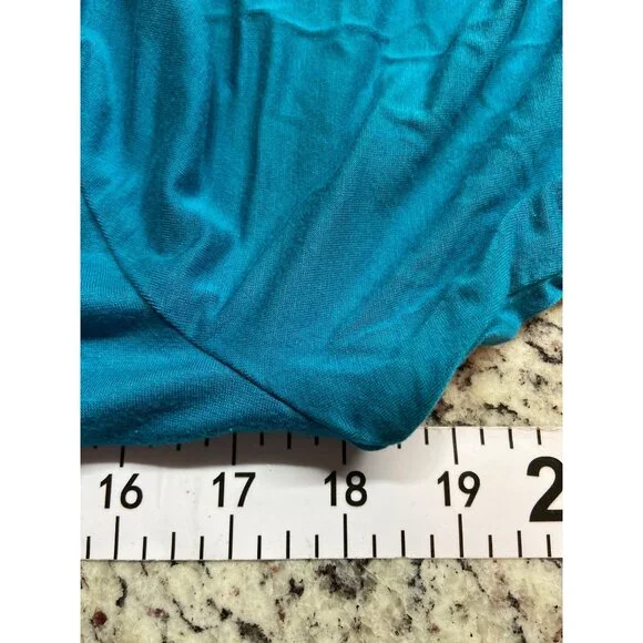 Soft Surroundings  Tunic  Blue S Relaxed Classic A-Line Scoop Neck Boho Minimali - Picture 6 of 8